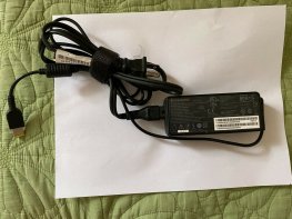 Used Lenovo Genuine ThinkPad 65W AC Adapter (Slim Tip)